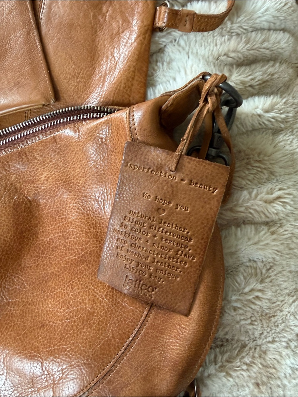 Latico Callie Cognac Tan Leather Hobo Bag - Versatile Everyday Shoulder Bag - Picture 11 of 14